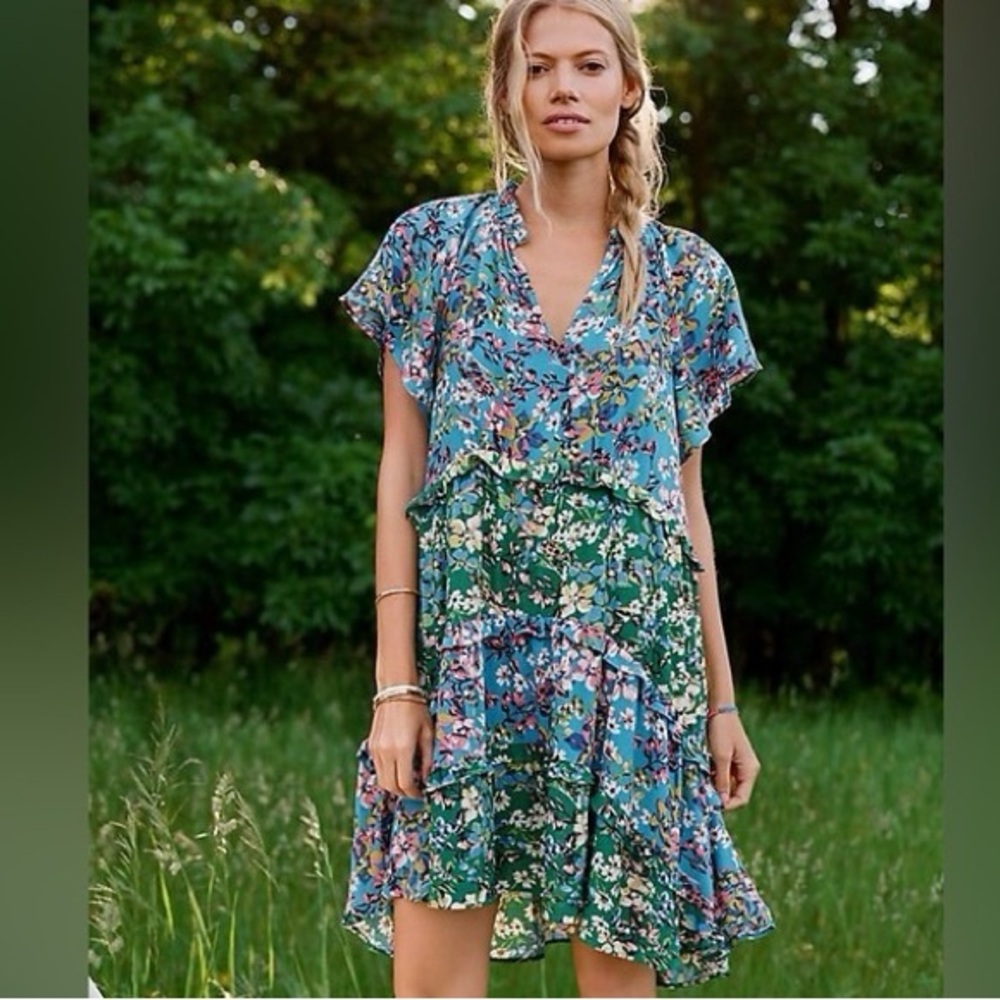 Anthropologie Robin Tier Dress | Size Small